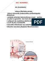 Etiologie: Aterosclerotic (Trombotic) : Avc Ischemice