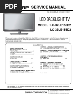 Sharp Lc32le155d2 Service Manual