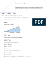 Notes - IGCSE Math - Sine Cosine Rule and Area of A Triangle PDF