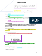 AIR REGULATIONS SUMMARY