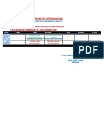 Horaire Des Interrogations PREMIERE LICDENCE PDF