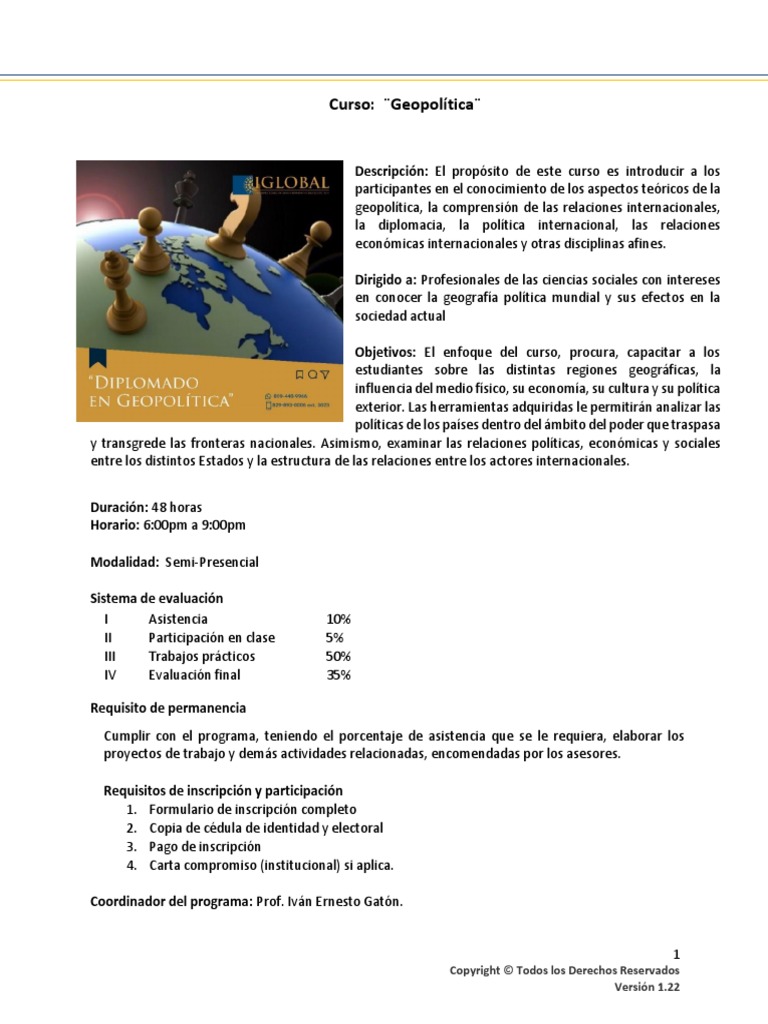 Curso en Geopolítica 1 | Descargar gratis PDF | Geopolítica | Américas