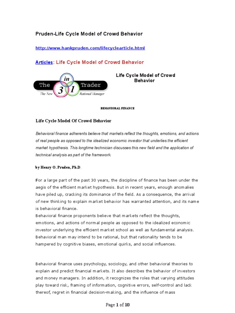 Theories Of Crowd Behavior