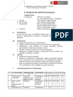 Plan de Trabajo Asuntos Sociales