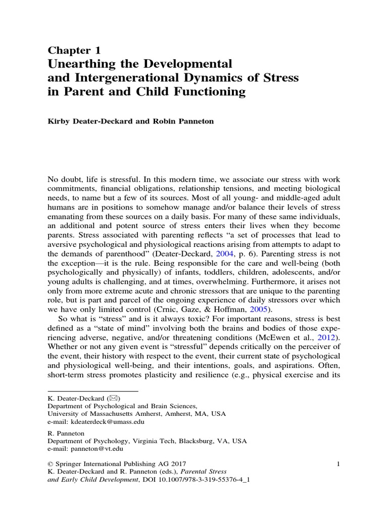 Cap 2 Unearthing The Developmental and Intergenerational Dynamics of