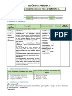 20 de Marzo - Tutora - Reconozco Mis Emociones y Caractersticas - Iv Ciclo