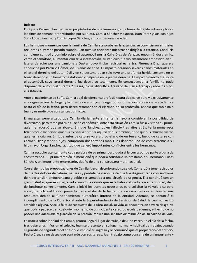 Caso M3 Enrique Y Carmen Sanchez Efip Ii Pdf