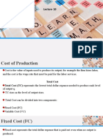 Lecture-10 Cost of Production (1) ..