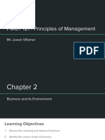 PMGT 121 - Principles of Management Chapter 2 Summary