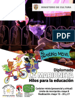 Información Diplomado "La Marioneta, Hilos para La Educación"