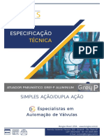 Ficha Tecnica Atuador Pneumatico Grey P Aluminium K PDF