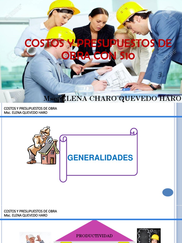 Costos y Presupuestos de Obra S10 | PDF | Presupuesto | Hormigón
