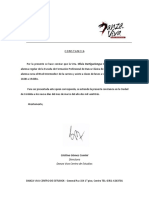 Certificado de Asistencia - Alumnas Regulares Olivia Dartiguelongue PDF