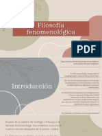 Filosofia Fenomenológica