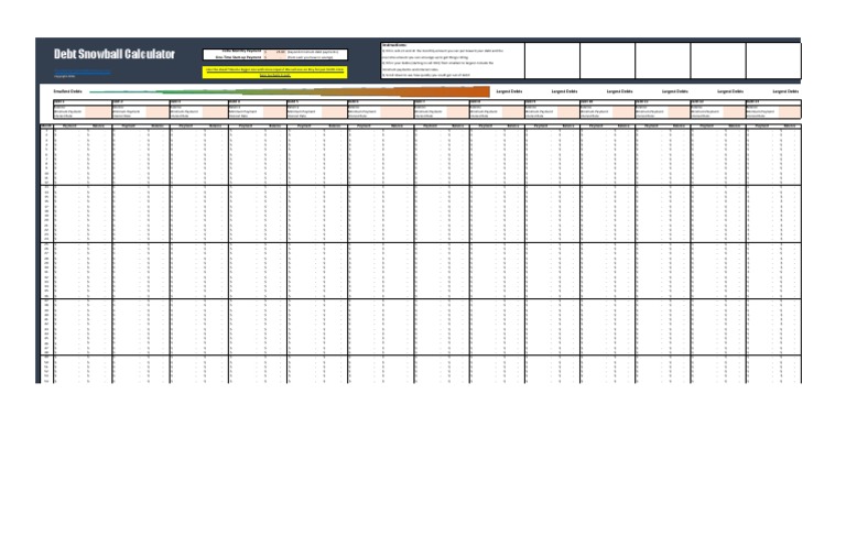 Blank Debt-Snowball-with-Debt-Payoff-Chart-FREE-Version | PDF