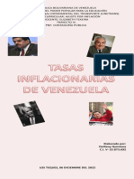 Tasas Inflacionarias de Venezuela Durante Cada Manadato Presidencial PDF