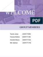 Welcome Group Members