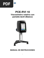 Manual de Operación Viscosímetro Brookfield RVT | PDF | Viscosidad ...