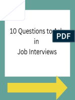 10 Questions To Ask in Job Interviews PDF