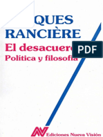 Jacques Rancière - El Desacuerdo. Política y Filosofía-Nueva Visión (1996)