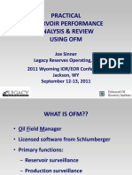 Reservoir Performance Analysis Using OFM