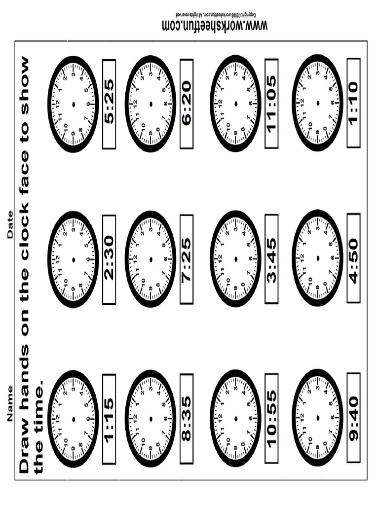 Clock Draw Hands 2 PDF
