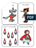 Tarjetas Con Personajes Clásicos - Ensalada de Cuentos