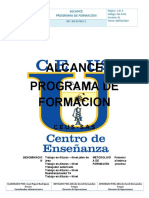 Alcance de Programa de Formacion