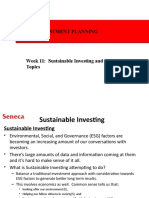 FIP506 Week 11 Sustainable Investing