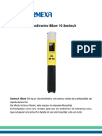 Ficha Técnica de Alcoholímetro IBlow 10 Sentech PDF