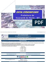 Edital Esquematizado - Prefeitura de Guarantã Do Norte - Professor Nível Superior Lic. Pedagogia - 2020