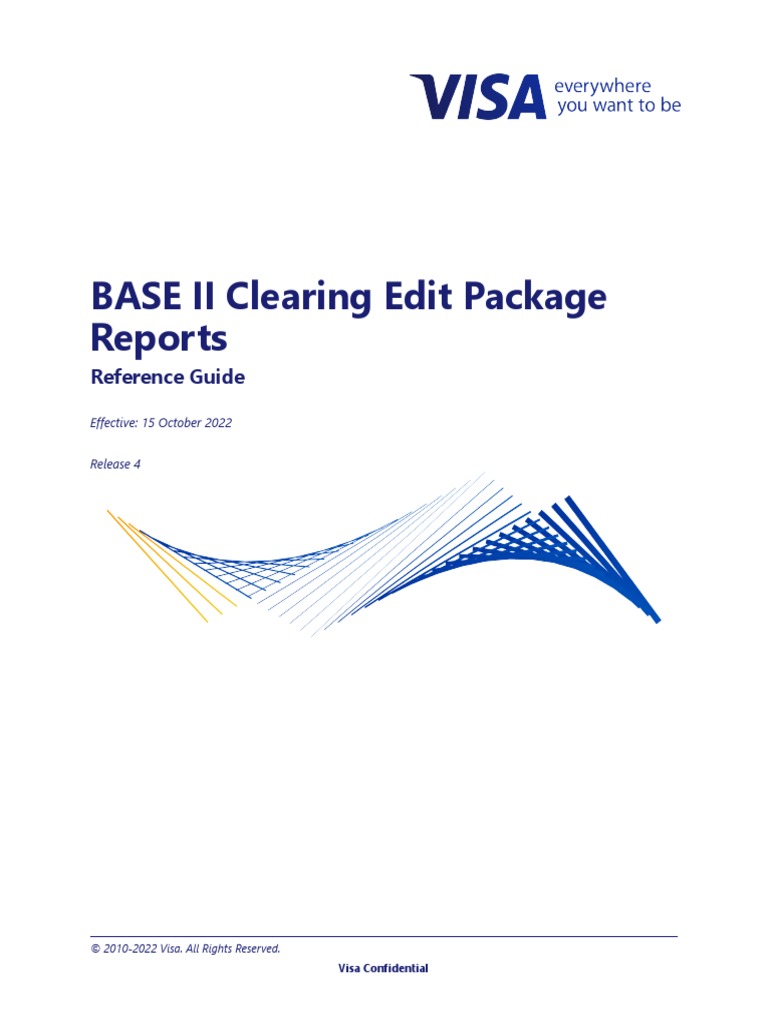 Base II Clearing Ep Release 4 Reports PDF | PDF | Credit Card | Visa Inc.
