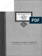 General Radio 650a Service Manual