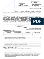 Comprehension: (5,5) L'expéditeur La Formule Finale La Signature Le Lieu Et La Date