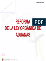 Reforma de La Ley Orgánica de Aduana 2015 