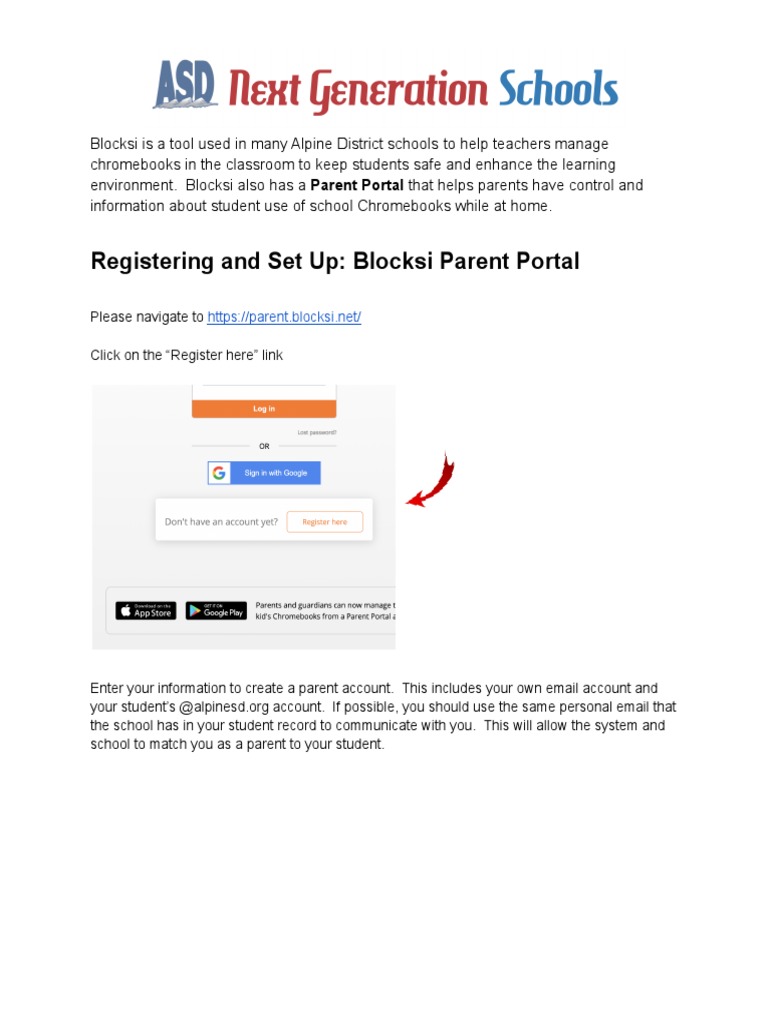 Blocksi Parent Portal Instructions PDF PDF You Tube World Wide 