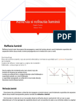 Reflexia Si Refractia Luminii