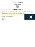 Edital N. 003.2023 - Anexo 04 - Modelo de Declaração de Trabalho