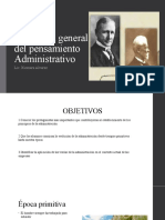 Clase 4. Evolución Del Pensamiento Administrativo