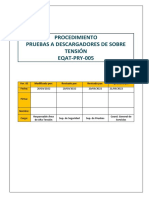 EQAT-PRY-005 - Procedimiento - Descargadores de Sobre Tensión