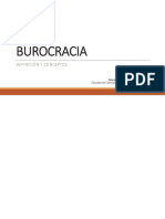 Definición y conceptos de la burocracia
