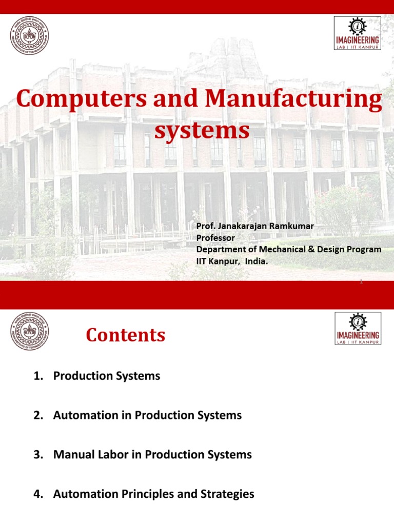 Automation in Manufacturing Systems | PDF | Automation | Computer Aided ...