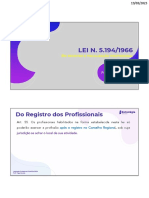 Lei 5194/1966 regula registro profissional