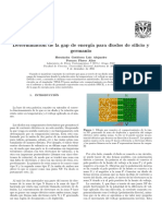 Determinación de La Gap de Energía para Diodos de Silicio y Germanio