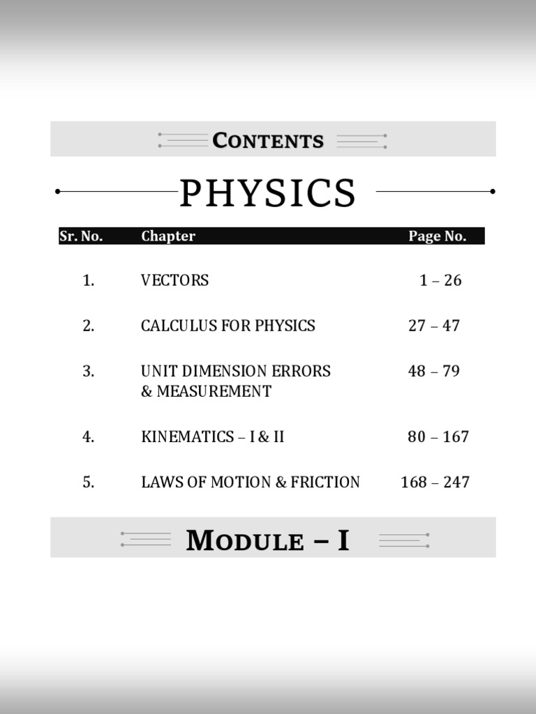Physics Concepts and Exercises Overview | PDF
