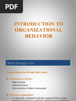 Introduction To Organizational Behavior