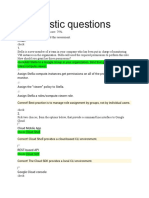 Diagnostic Questions Associate Cloud Engineer