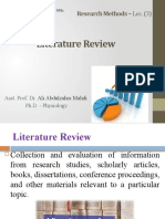 Research - DR - Ali - Lec (3) - Review