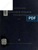 Stoicorum Veterum Fragmenta Vol 1