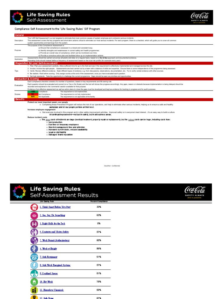 LSR Compliance Self-Assessment Guide | PDF | Occupational Safety And ...